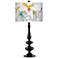 Macaw Jungle Giclee Paley Black Table Lamp