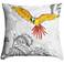Macaw Jungle III 18" Square Throw Pillow