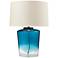 Macaw Well Boutique Blue Fade Glass Table Lamp