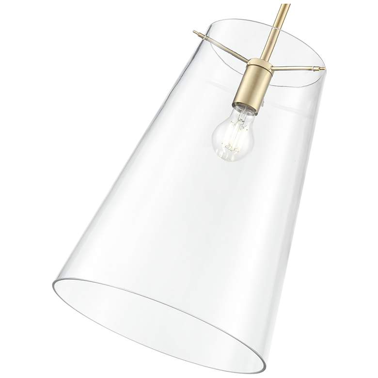 Image 3 Maccan 11.75" Wide 1-Light Pendant in Vintage Brass more views
