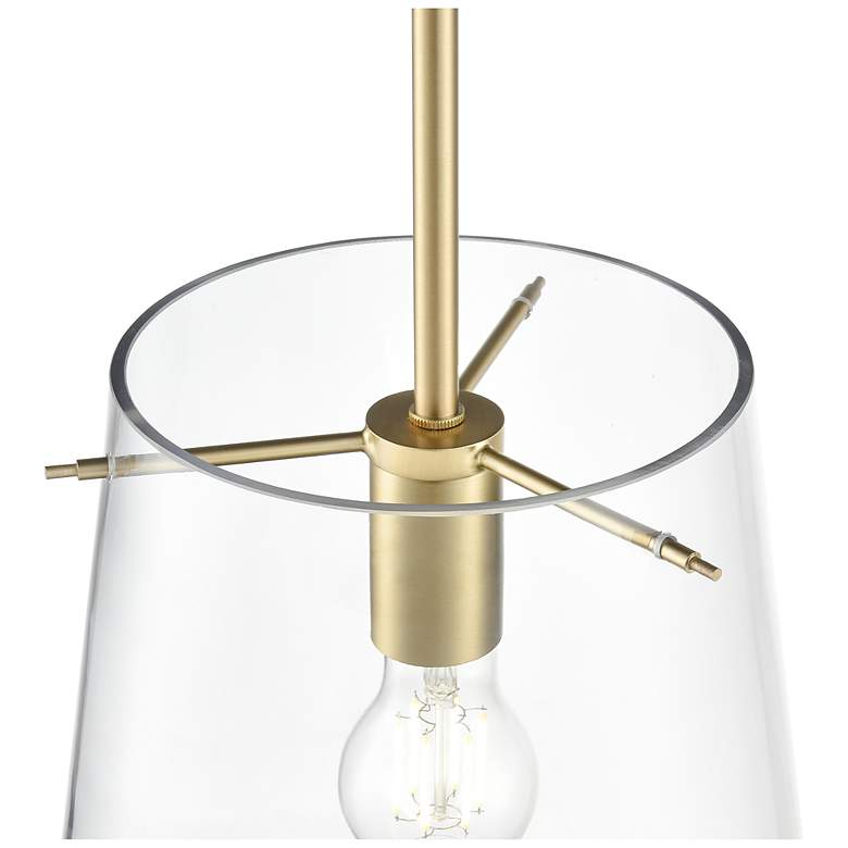 Image 4 Maccan 11.75" Wide 1-Light Pendant in Vintage Brass more views