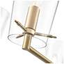 4_Maccan 31" Wide Vintage Brass 5-Light Chandelier more views