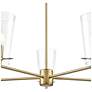 3_Maccan 31" Wide 5-Light Chandelier in Vintage Brass more views