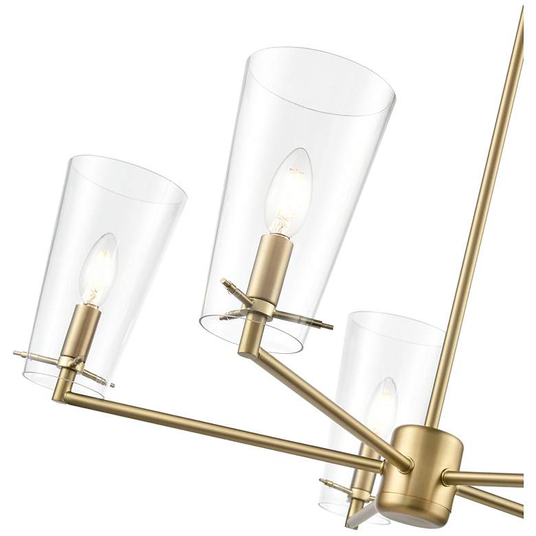 Image 5 Maccan 31" Wide 5-Light Chandelier in Vintage Brass more views