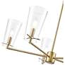 5_Maccan 31" Wide 5-Light Chandelier in Vintage Brass more views