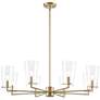 1_Maccan 38.75" Wide 8-Light Chandelier in Vintage Brass
