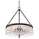 Macey 20 1/4" Wide Traditional Bronze Finish Crystal Chandelier