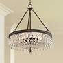 Macey 20 1/4" Wide Traditional Bronze Finish Crystal Chandelier in scene