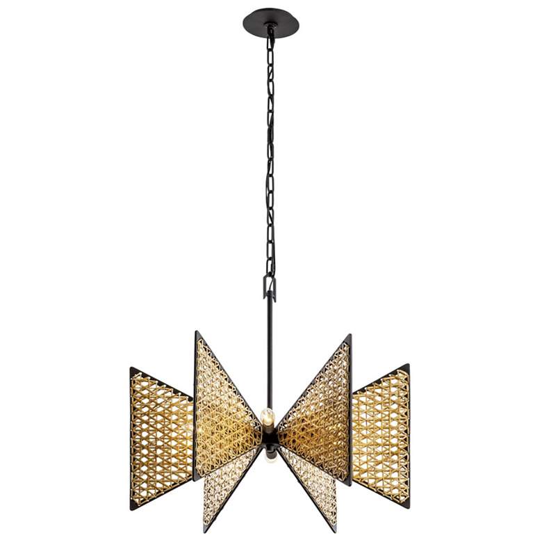 Image 6 Machina 6-Lt Chandelier - Matte Black/Sulihiya more views