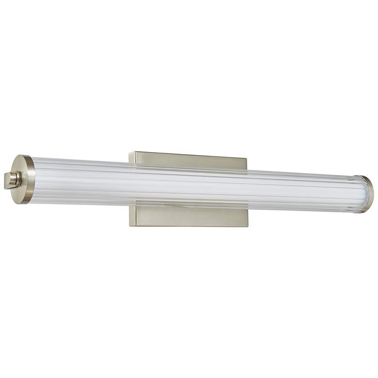 Image 1 Macie 24" Wide Brushed Nickel LED Vanity Bath Light