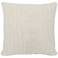 Macie Ivory 22" Square Decorative Pillow