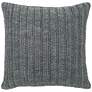 Macie Stone Gray 22" Square Decorative Pillow