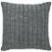 Macie Stone Gray 22" Square Decorative Pillow
