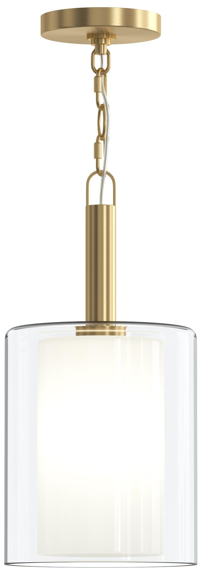 Mack One-Light Pendant with Layered Glass Shade