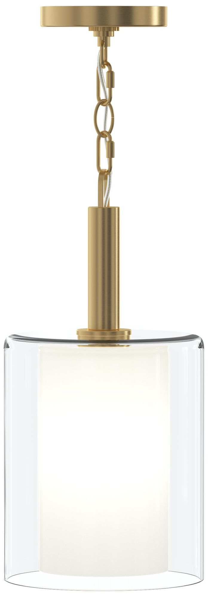 Mack One-Light Pendant with Layered Glass Shade