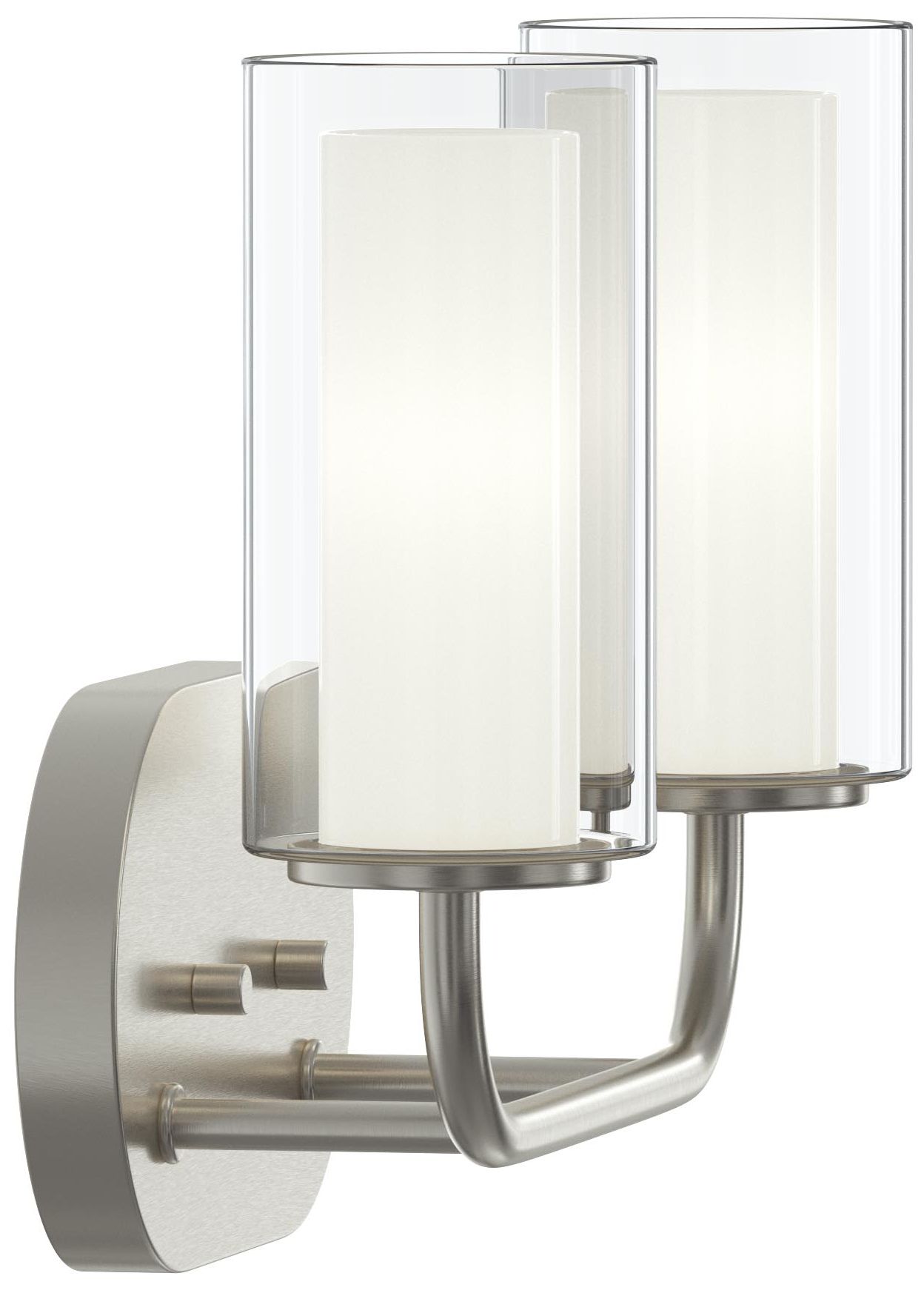 Mack Two-Light Vanity Light with Layered Glass Shades