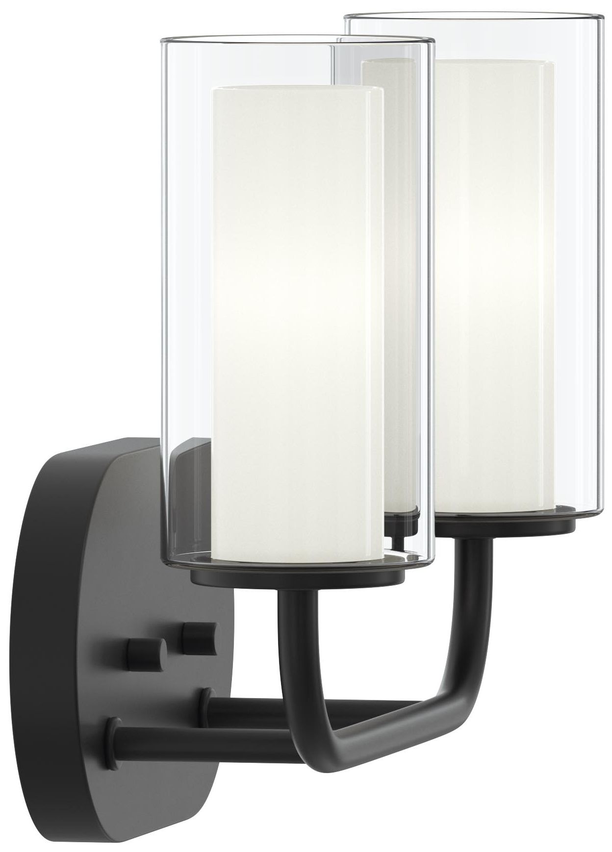 Mack Two-Light Vanity Light with Layered Glass Shades