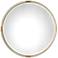Mackai Metallic Gold Leaf 37 1/2" Round Wall Mirror