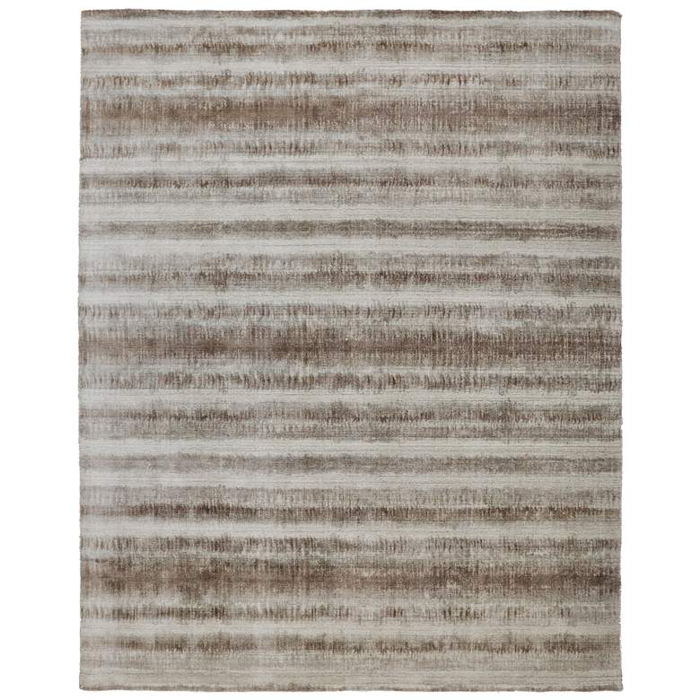 Image 1 Mackay Transitional Stripes Hand Woven Tan Area Rug 8824F
