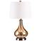 Mackenzie Gold Mercury Glass Gourd LED Table Lamp