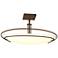 Mackintosh 23 1/2" Wide Bronze Ceiling Light w/ Opal Glass