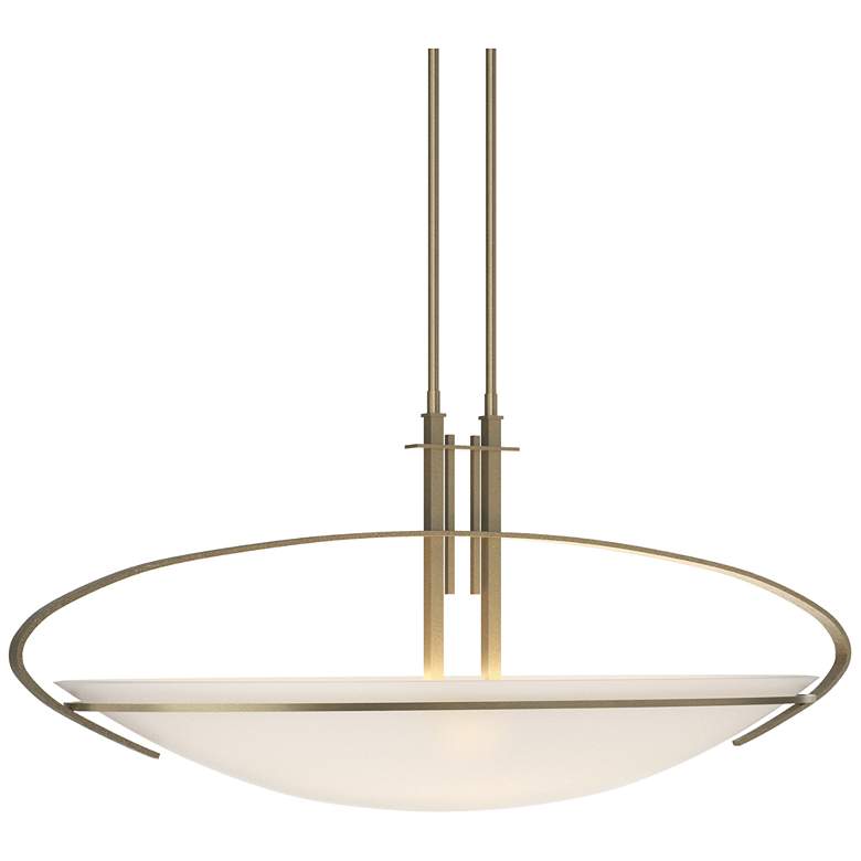 Image 1 Mackintosh 32.5"W Soft Gold Standard Pendant With Opal Glass Shade