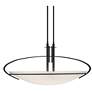 Mackintosh 32 1/2" Wide Black Pendant Light w/ Opal Glass