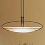 2_Mackintosh 41" Wide Dark Smoke Oval Pendant Light