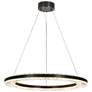 1_Macrobotrys 23 1/2"W Plating Brass LED Ring Pendant Light