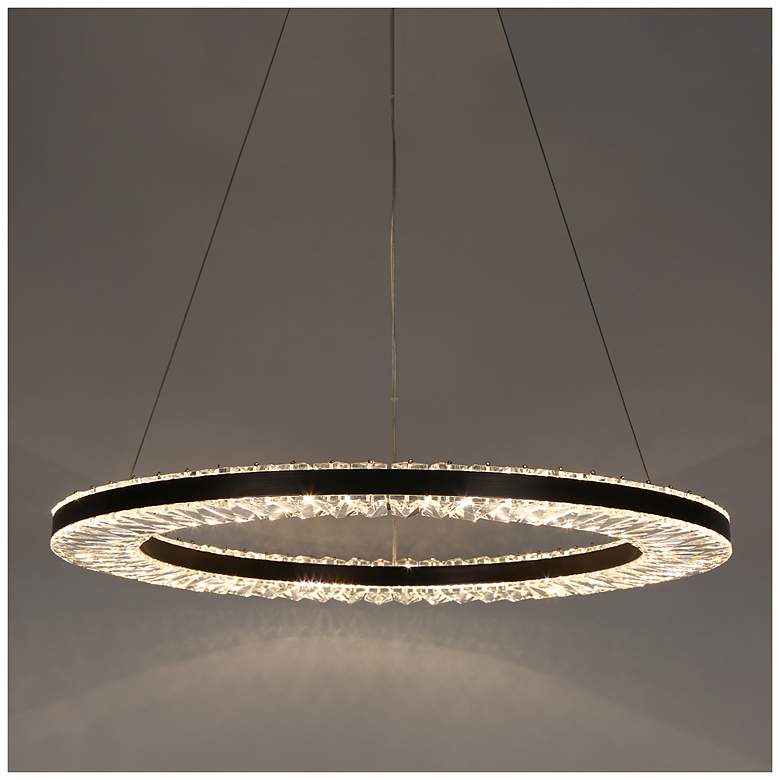Image 2 Macrobotrys 23 1/2"W Plating Brass LED Ring Pendant Light more views