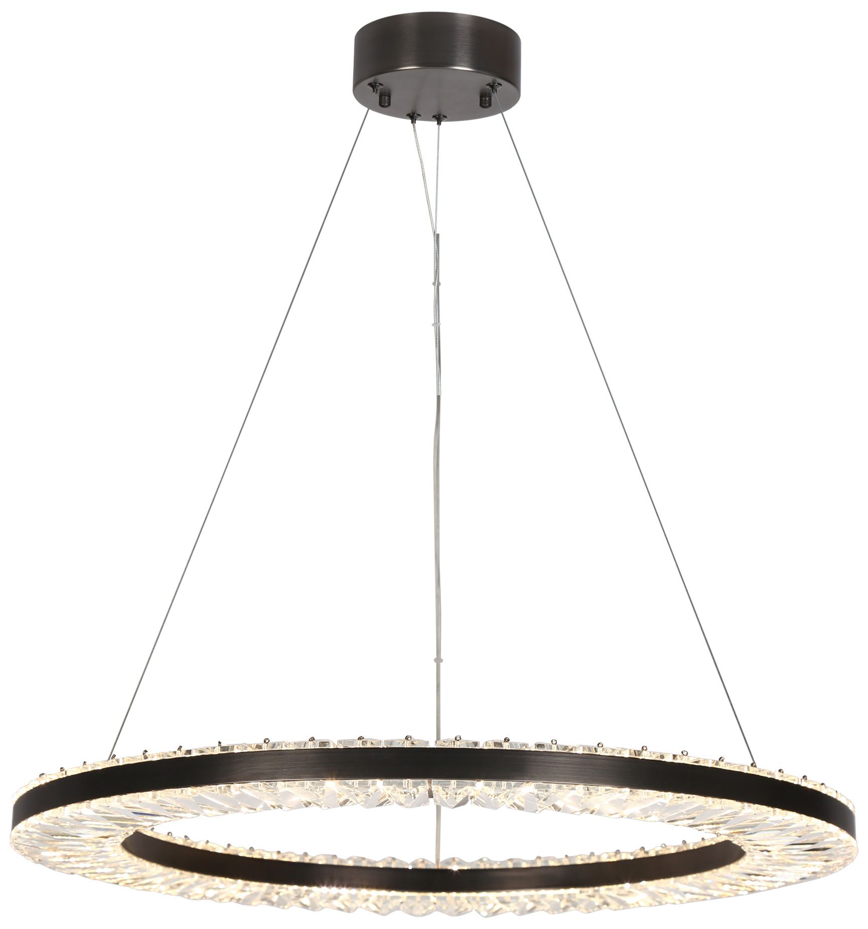 Macrobotrys 23 1/2"W Plating Brass LED Ring Pendant Light - Made to Order