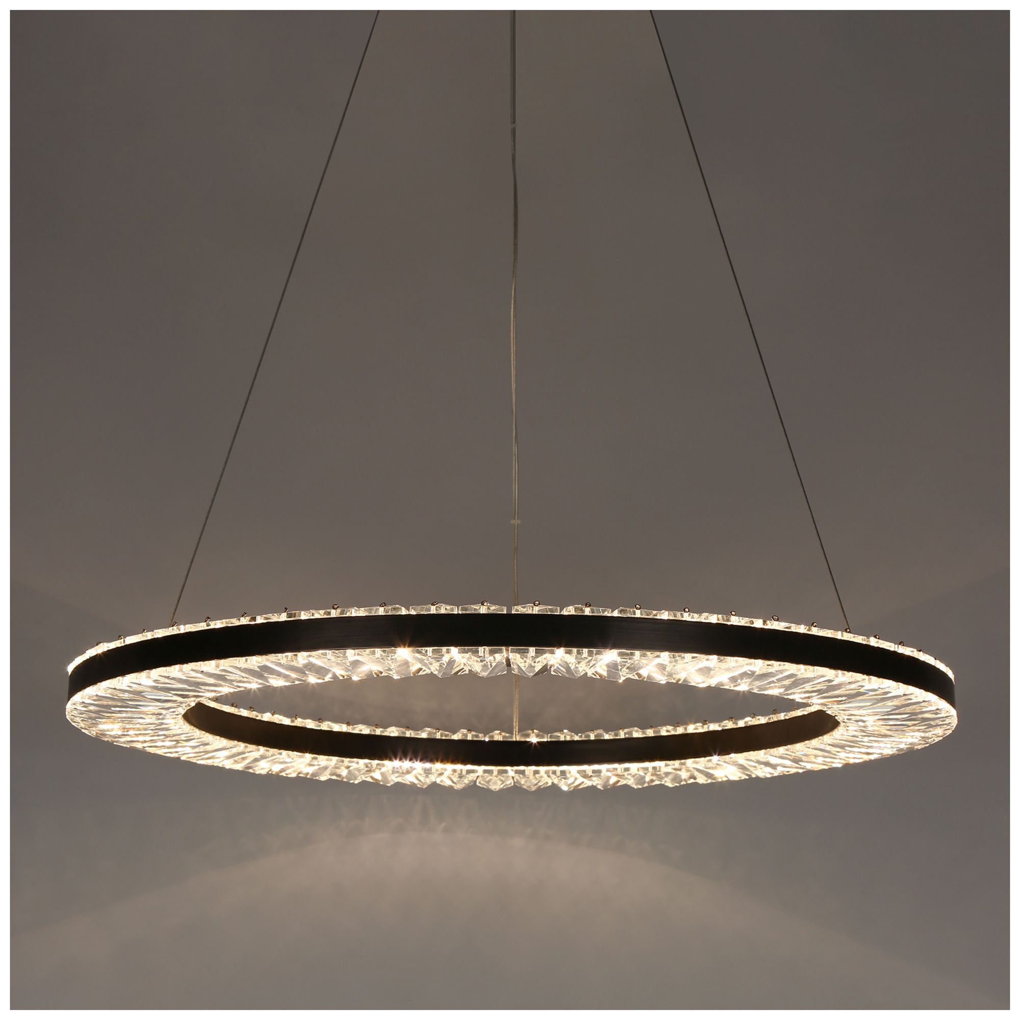 Image 2 Macrobotrys 23 1/2"W Plating Brass LED Ring Pendant Light - Made to Order more views