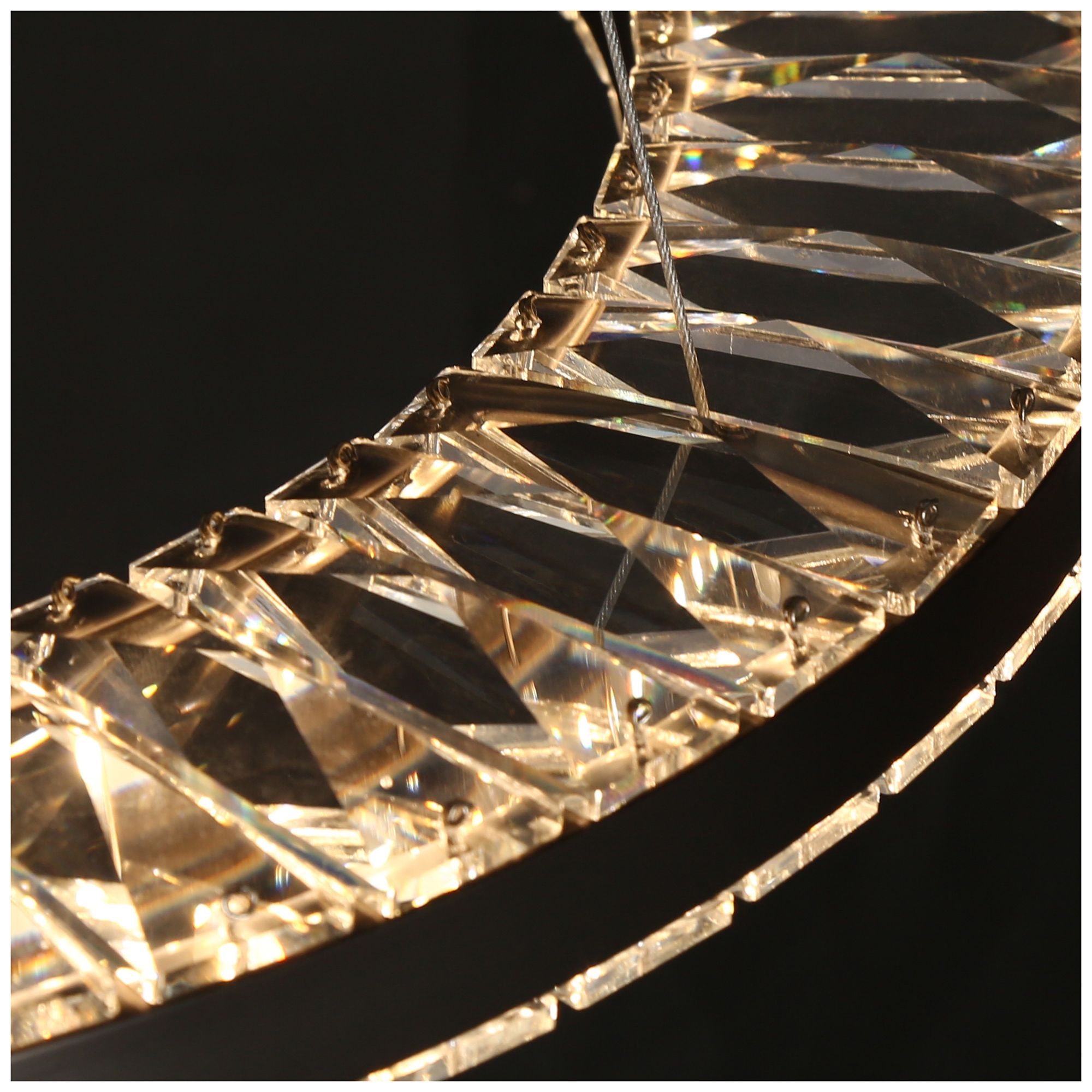 Image 3 Macrobotrys 23 1/2"W Plating Brass LED Ring Pendant Light - Made to Order more views
