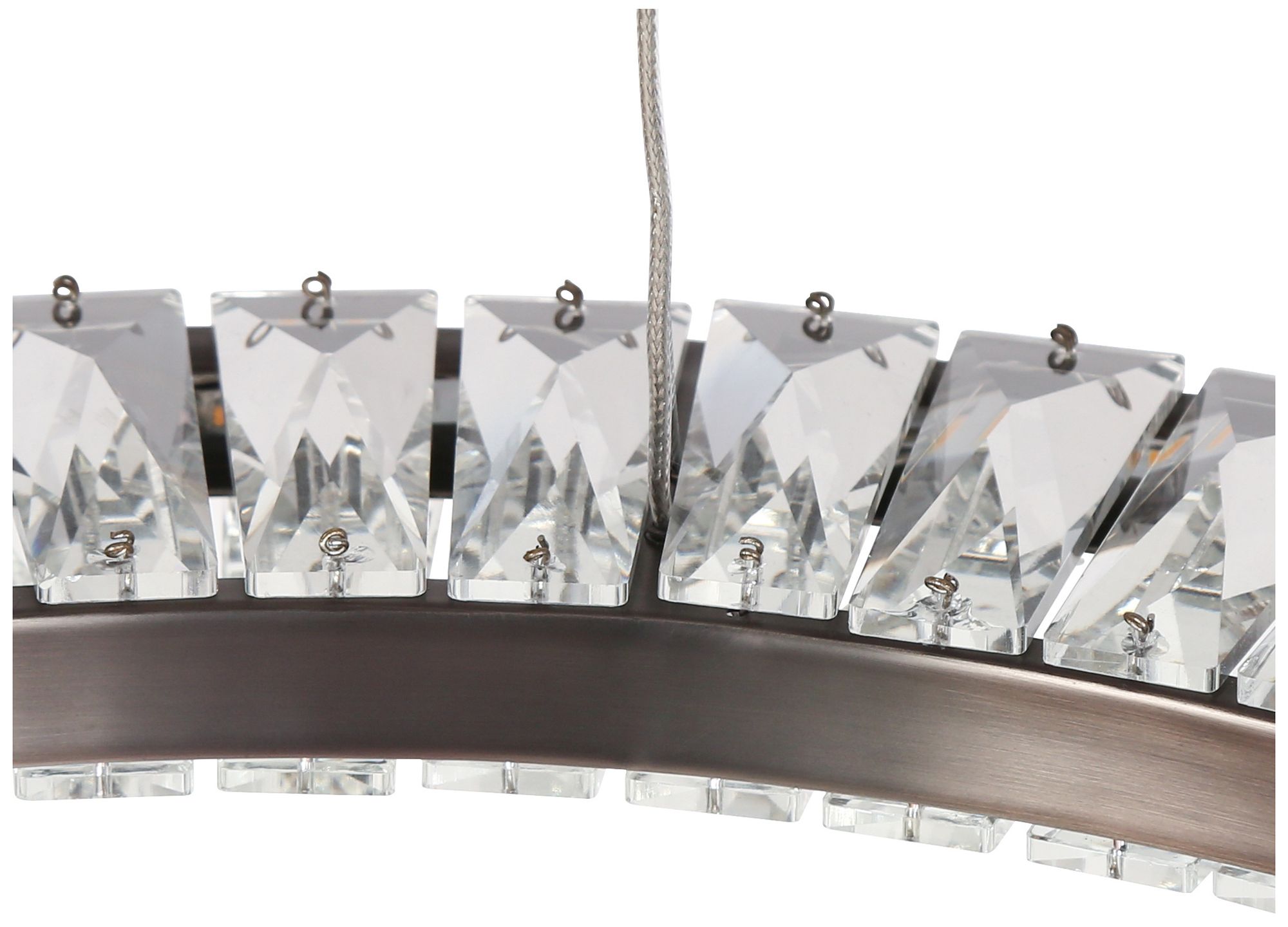 Macrobotrys 23 1/2"W Plating Brass LED Ring Pendant Light - Made to Order