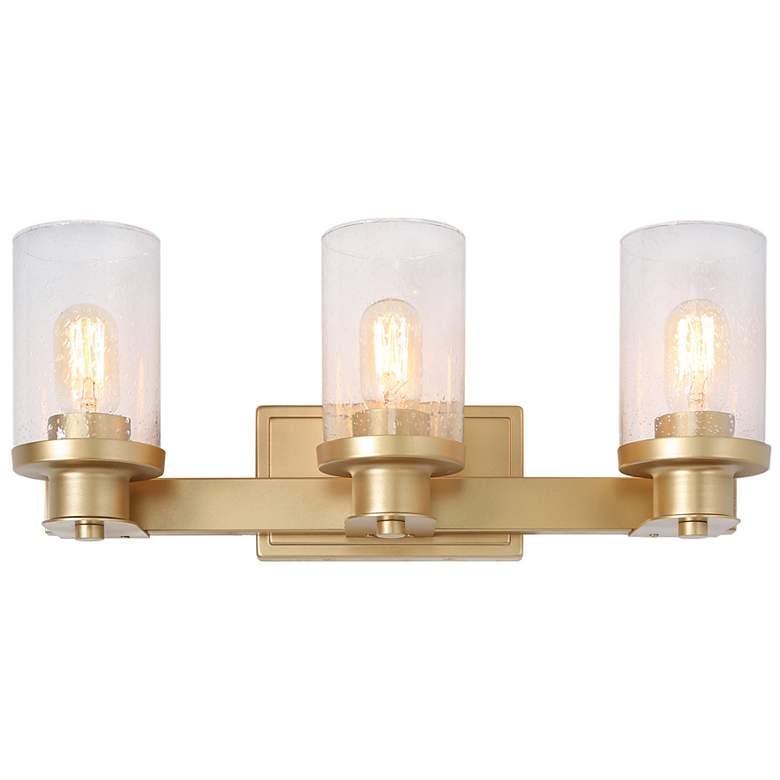 Image 1 Macyn 3-Light 20.5" Wide Gold Bath Light