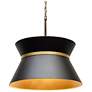 2_Mad Hatter 4-Lt Pendant - Matte Black/French Gold