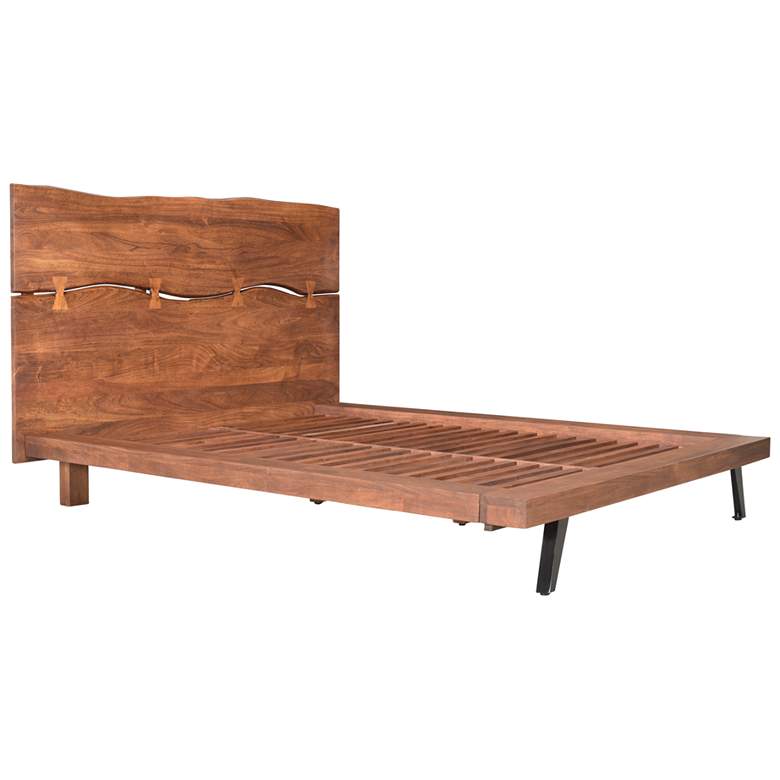 Image 4 Madagascar Platform Bed King Brown more views