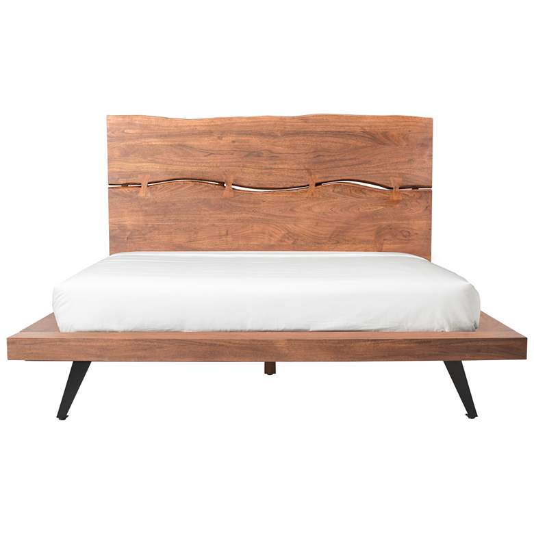 Image 7 Madagascar Platform Bed King Brown more views