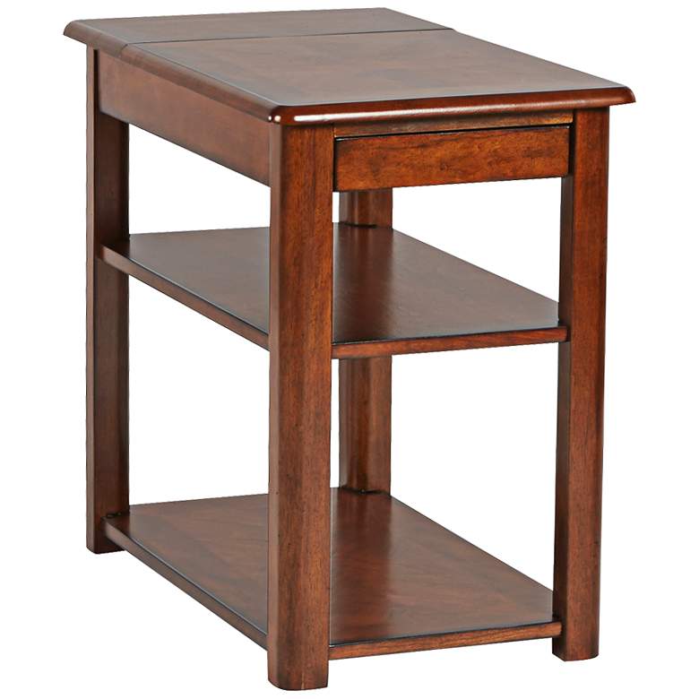 Image 1 Madden 16 inch Wide Cherry Finish Chairside Table