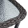 7_Madden 3-Piece Rattan Outdoor Green Rocking Chair Set With Coffee Table more views