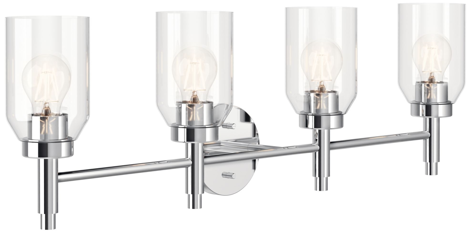 Madden 34 Inch 4 Light Vanity with Clear Glass in Chrome