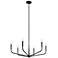 Madden Black Chandelier 6Lt