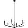 Madden Black Chandelier 6Lt
