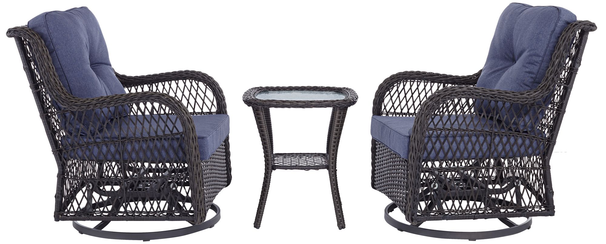 Madden Blue 3-Piece Outdoor Seating Set