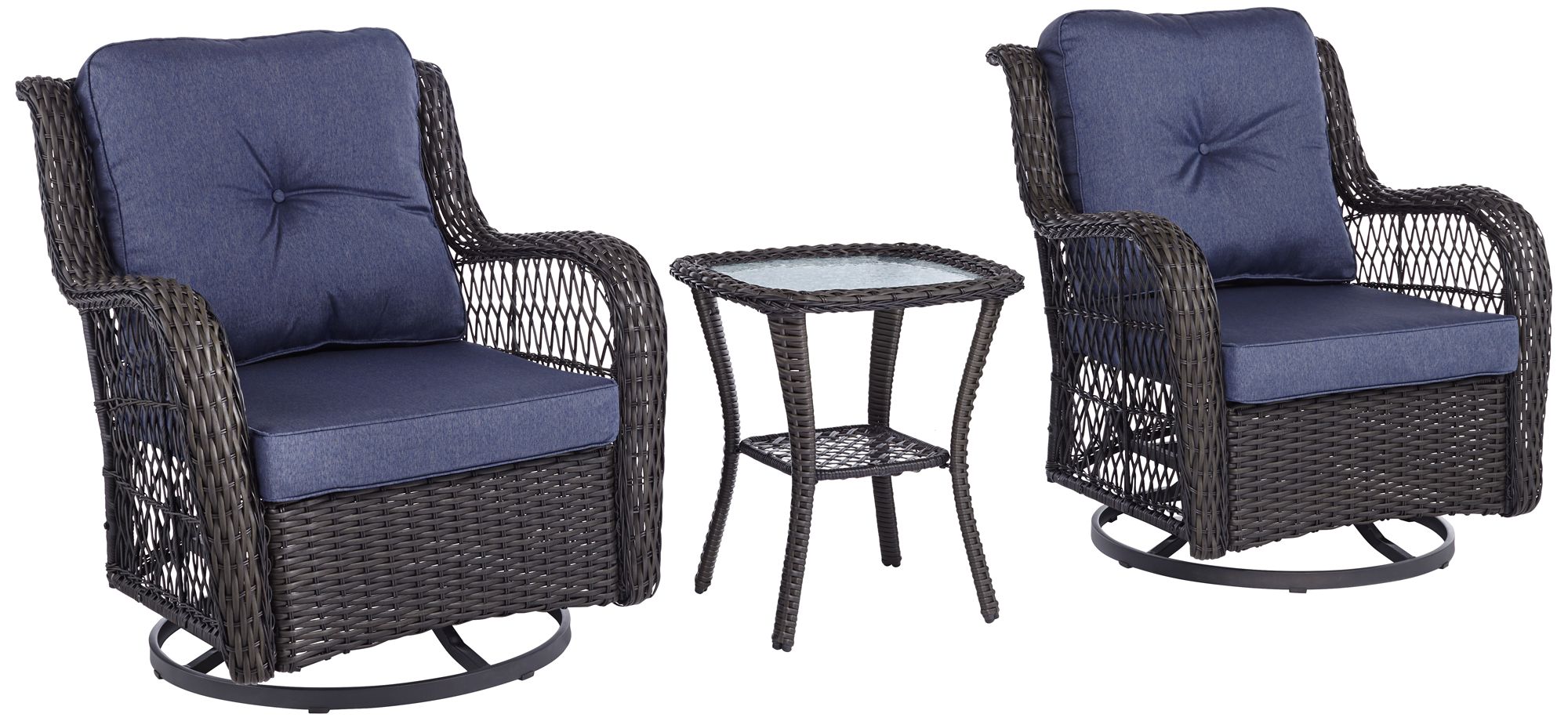 Madden Blue 3-Piece Outdoor Seating Set