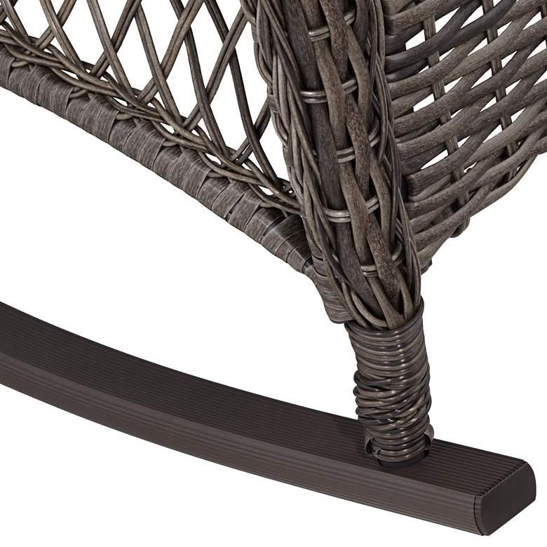 Image 5 Madden Blue Outdoor Rocking Chair more views