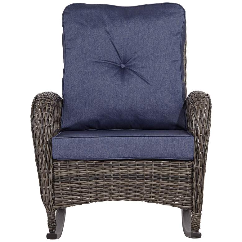 Image 5 Madden Blue Outdoor Rocking Chair more views