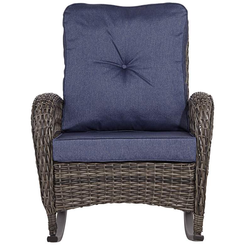 Image 6 Madden Blue Outdoor Rocking Chair more views