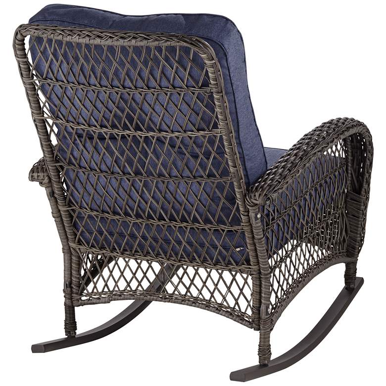 Image 7 Madden Blue Outdoor Rocking Chair more views