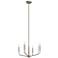 Madden Brushed Nickel Chandelier/Semi Flush Mount 4Lt